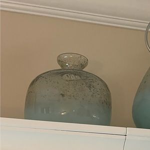 Pottery Barn Bubble Zinc Vase ~SEAGLASS~ Matches Lanterns